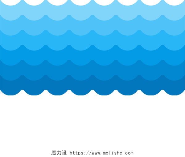 蓝色海水纹波浪素材